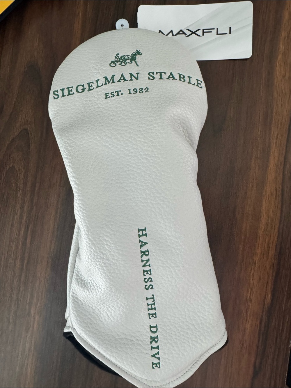Maxfli Siegelman Stable White Leather Golf Club Headcover